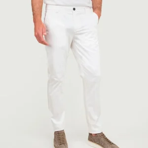 PANTALONE IN COTONE PANNA