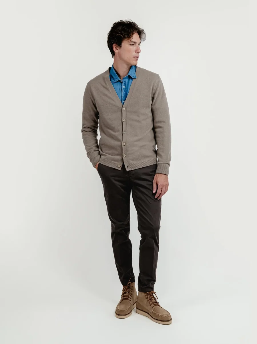 PANTALONE IN COTONE TESTA MORO - immagine 6