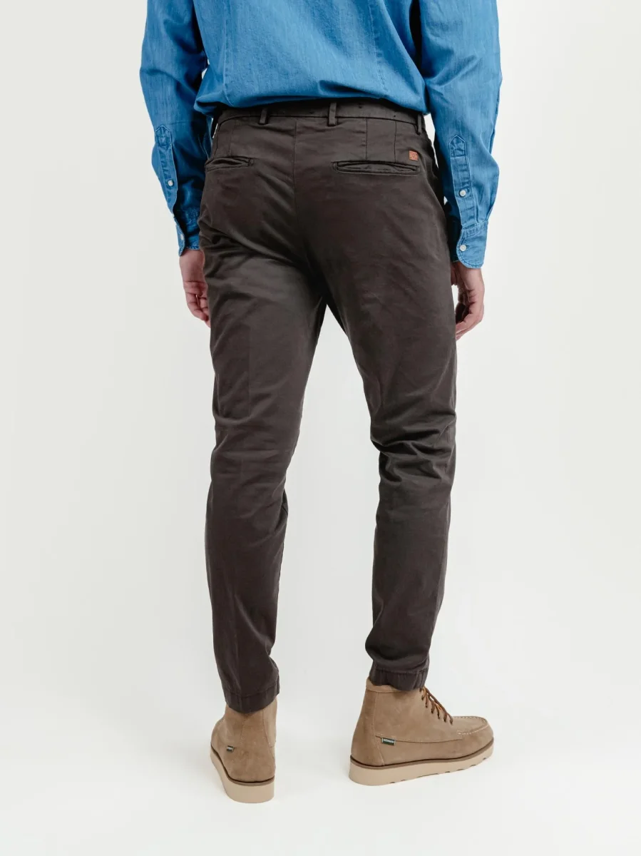 PANTALONE IN COTONE TESTA MORO - immagine 4