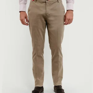 PANTALONE IN COTONE TORTORA