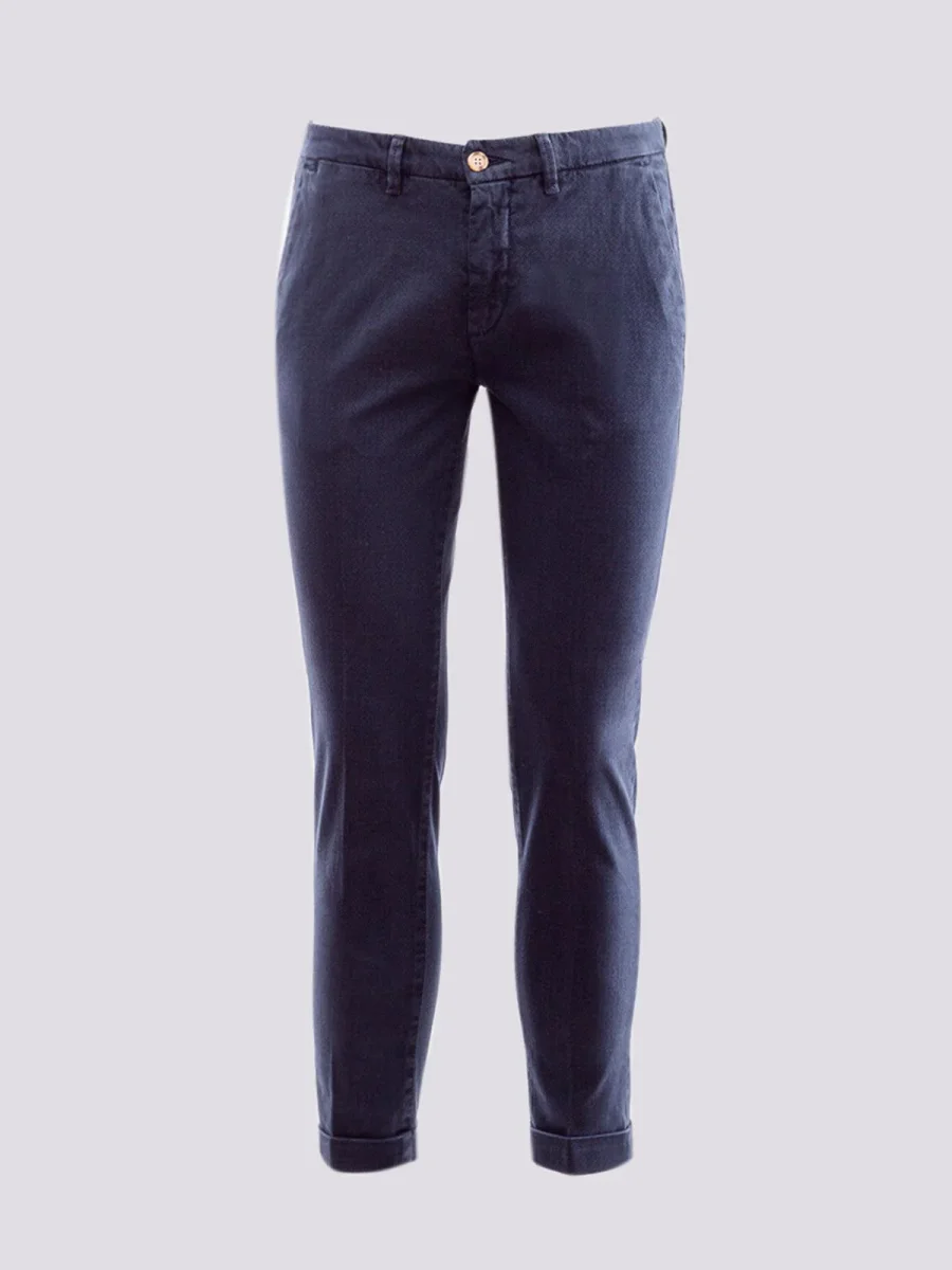 PANTALONE IN FANTASIA CON RISVOLTINO