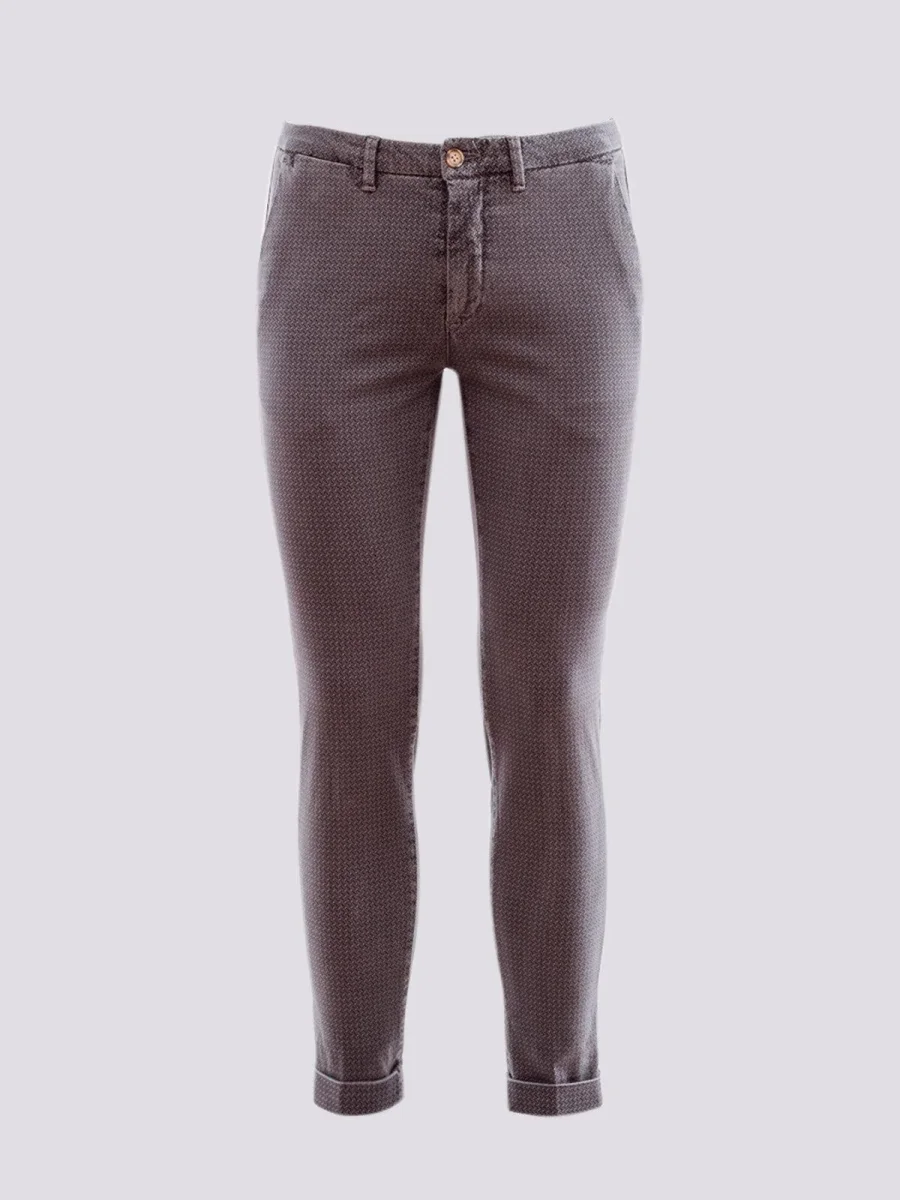 PANTALONE IN FANTASIA CON RISVOLTINO