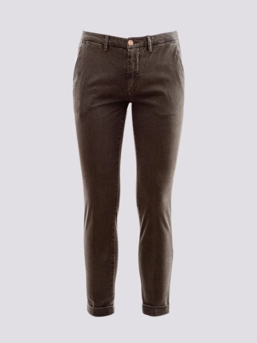 PANTALONE IN FANTASIA CON RISVOLTINO