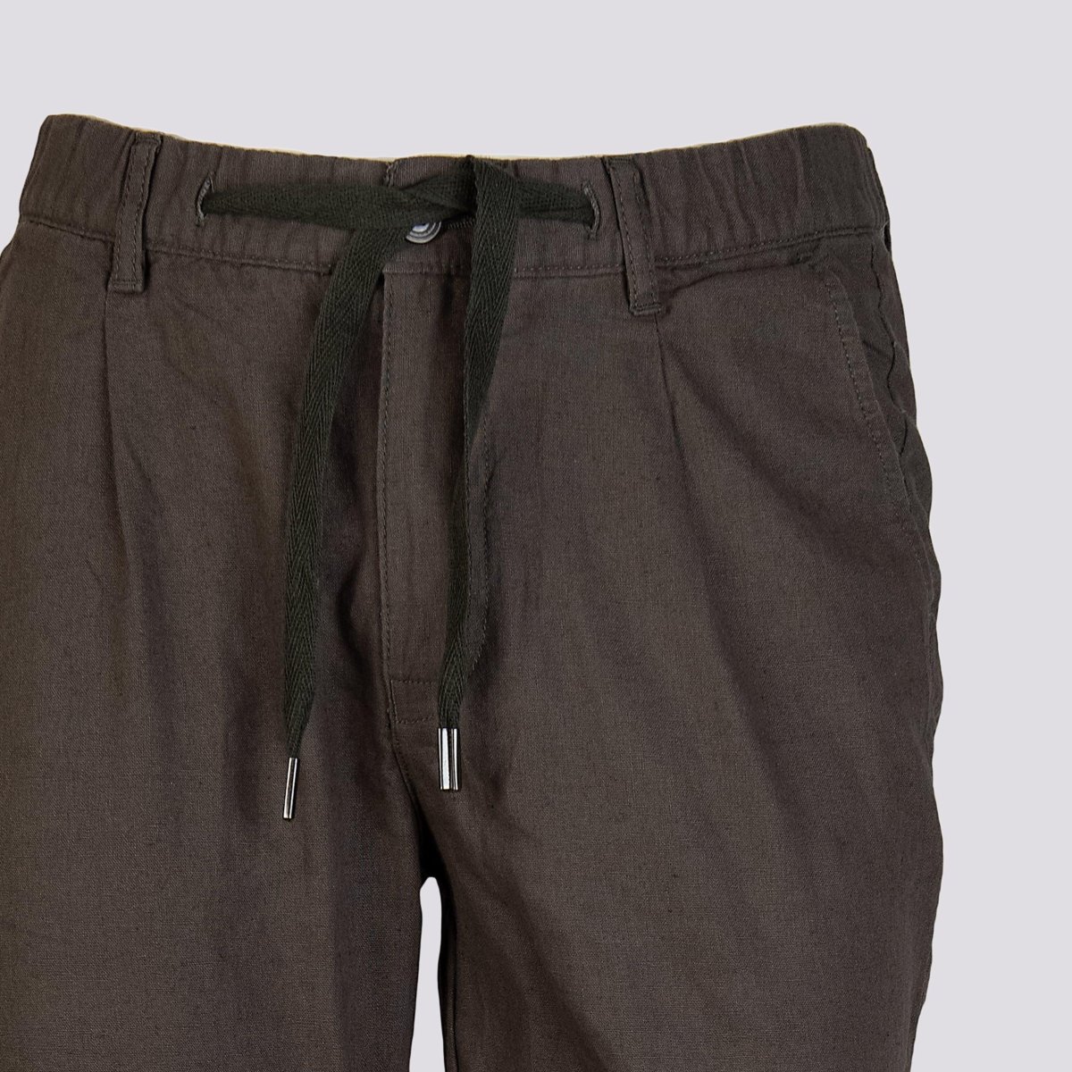 PANTALONE IN LINO E COTONE CON COULISSE - immagine 7