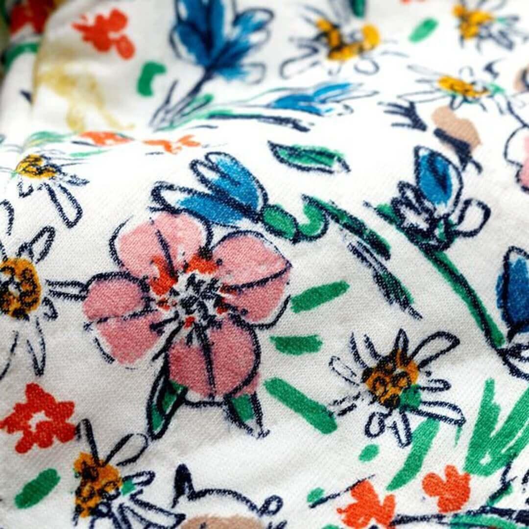 PANTALONE TRAPUNTATO CON FANTASIA FLOREALE - immagine 4