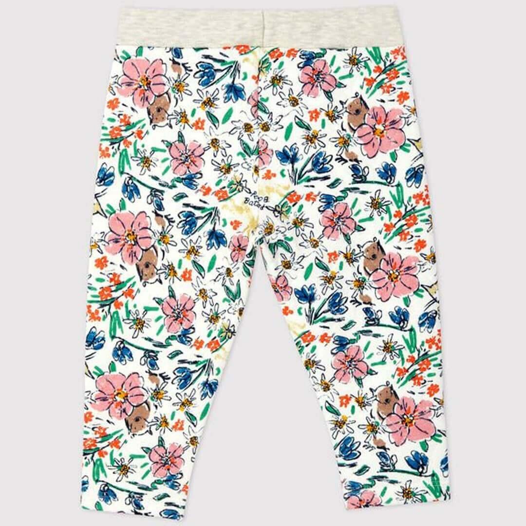 PANTALONE TRAPUNTATO CON FANTASIA FLOREALE - immagine 3