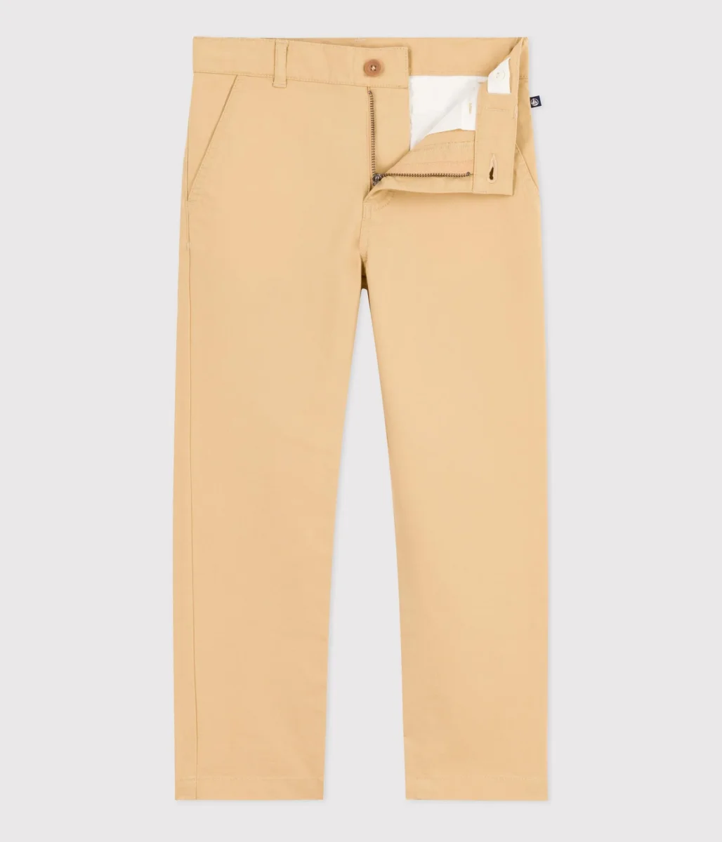 PANTALONI CHINO BEIGE BAMBINO - immagine 3