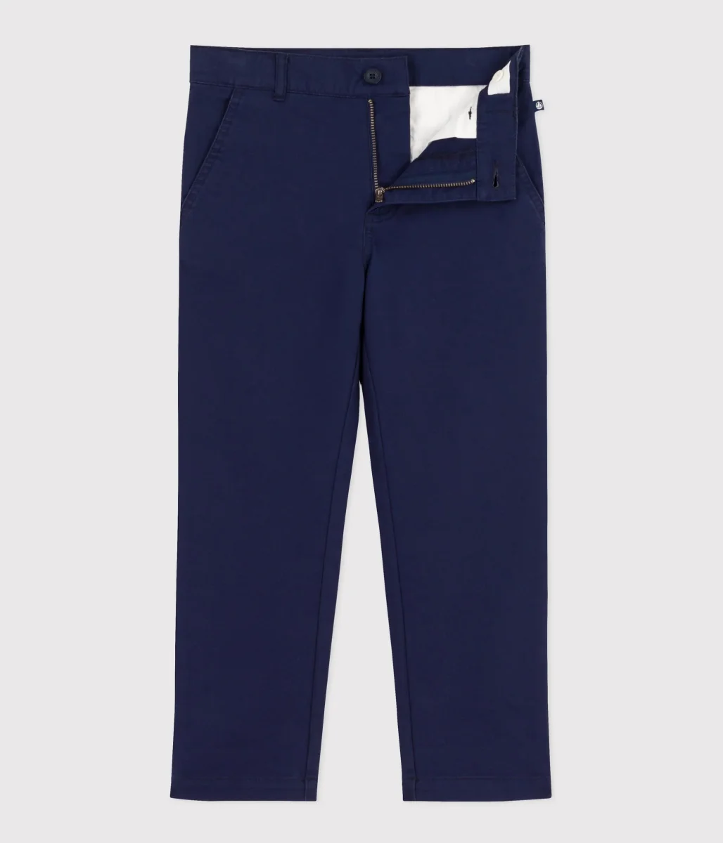 PANTALONI CHINO BLU BAMBINO - immagine 3