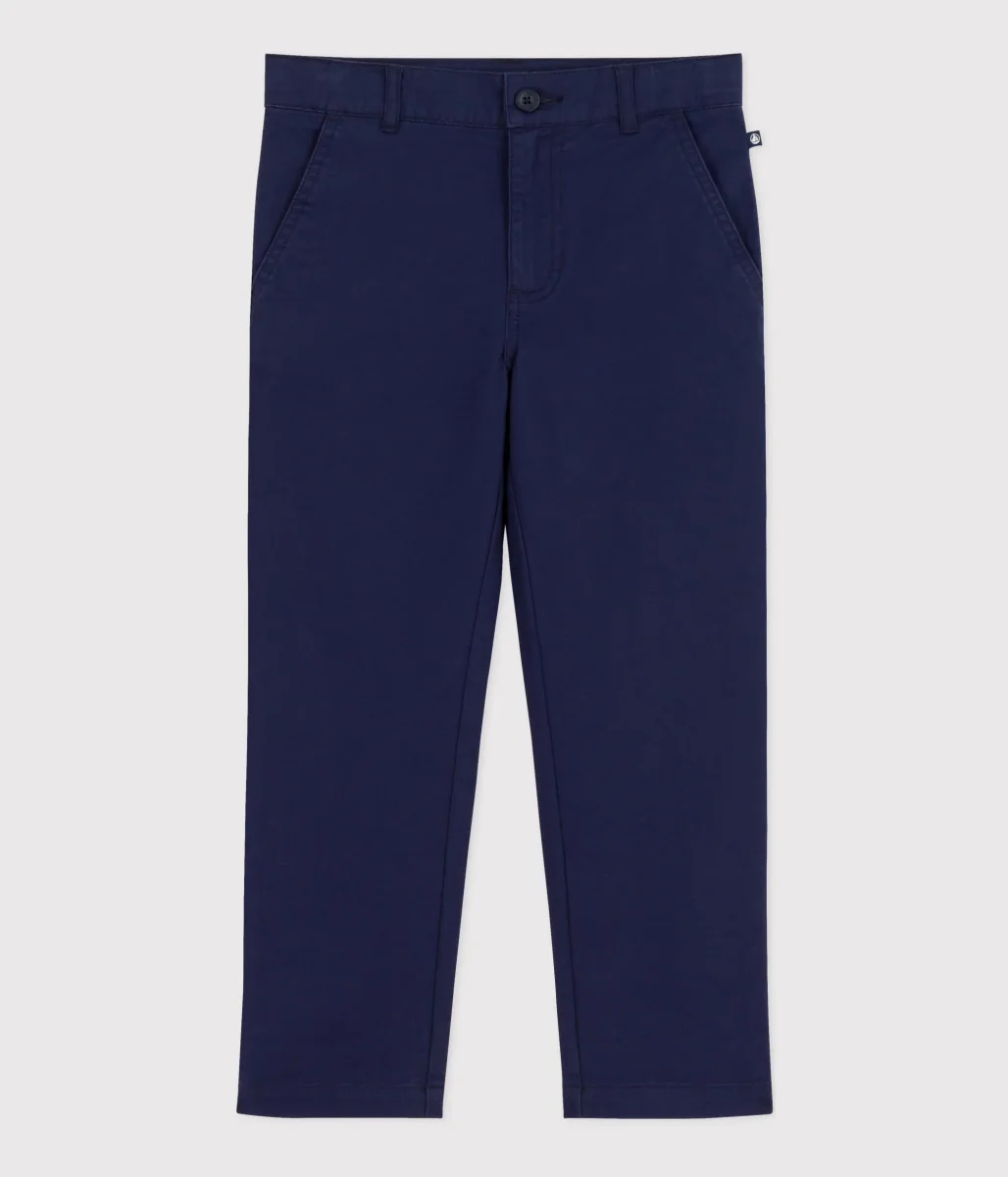 PANTALONI CHINO BLU BAMBINO