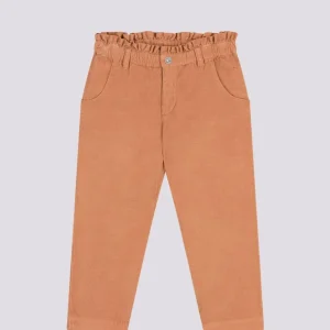 PANTALONI DRITTI IN VELLUTO FINE BAMBINA