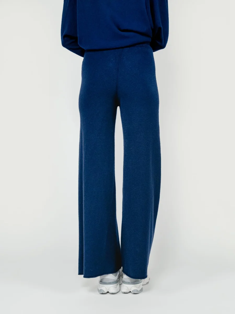 PANTALONI IN MAGLIA BLU - immagine 5