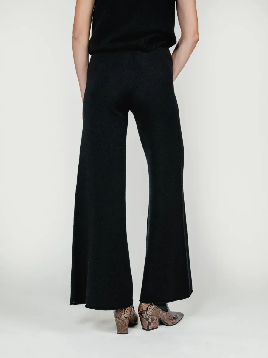 PANTALONI IN MAGLIA NERO - immagine 5