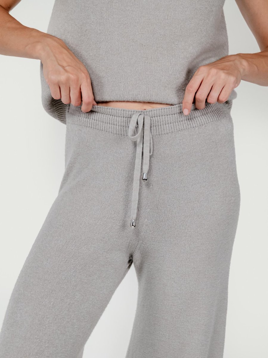 PANTALONI IN MAGLIA TORTORA - immagine 6