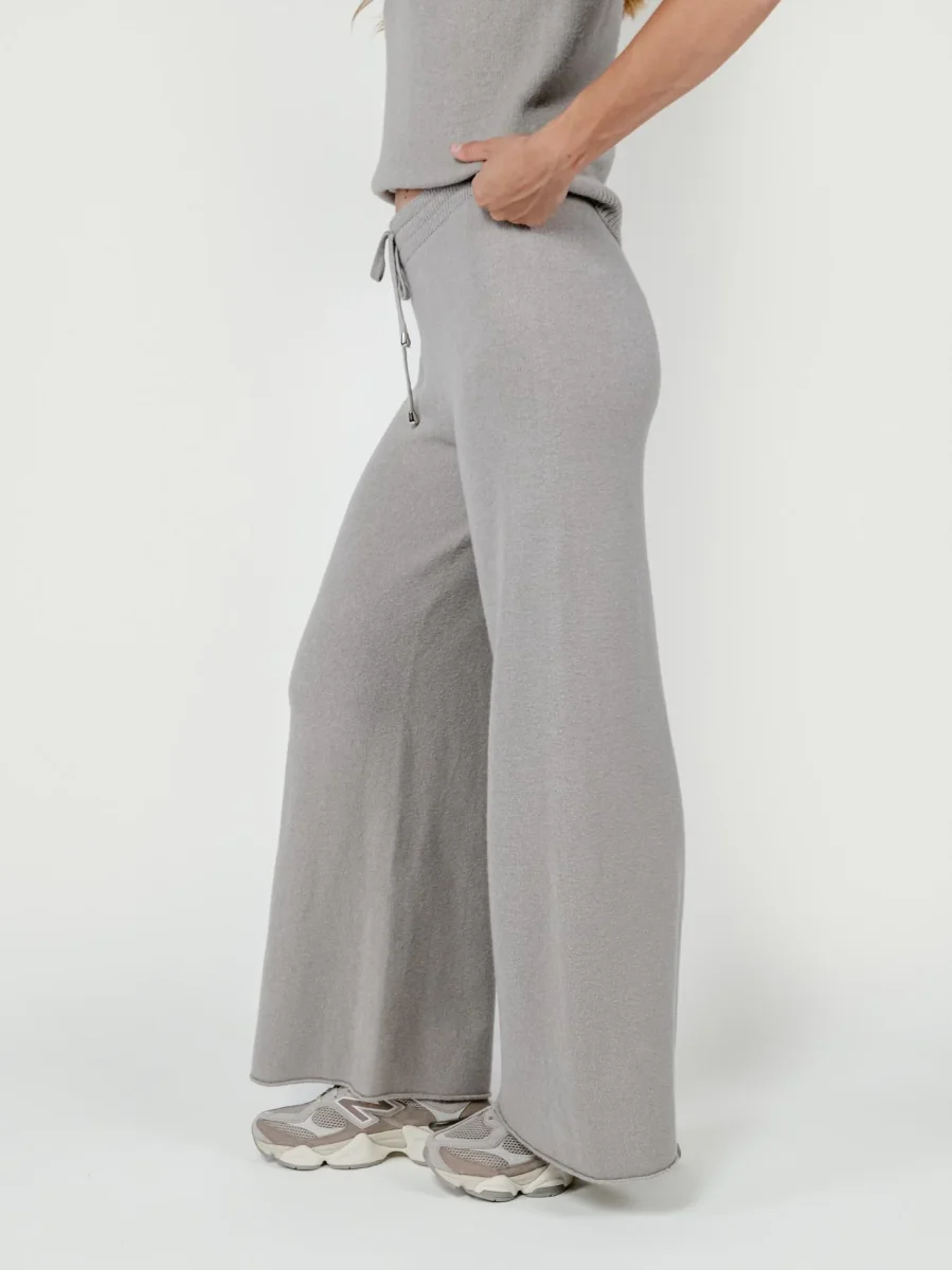 PANTALONI IN MAGLIA TORTORA - immagine 4