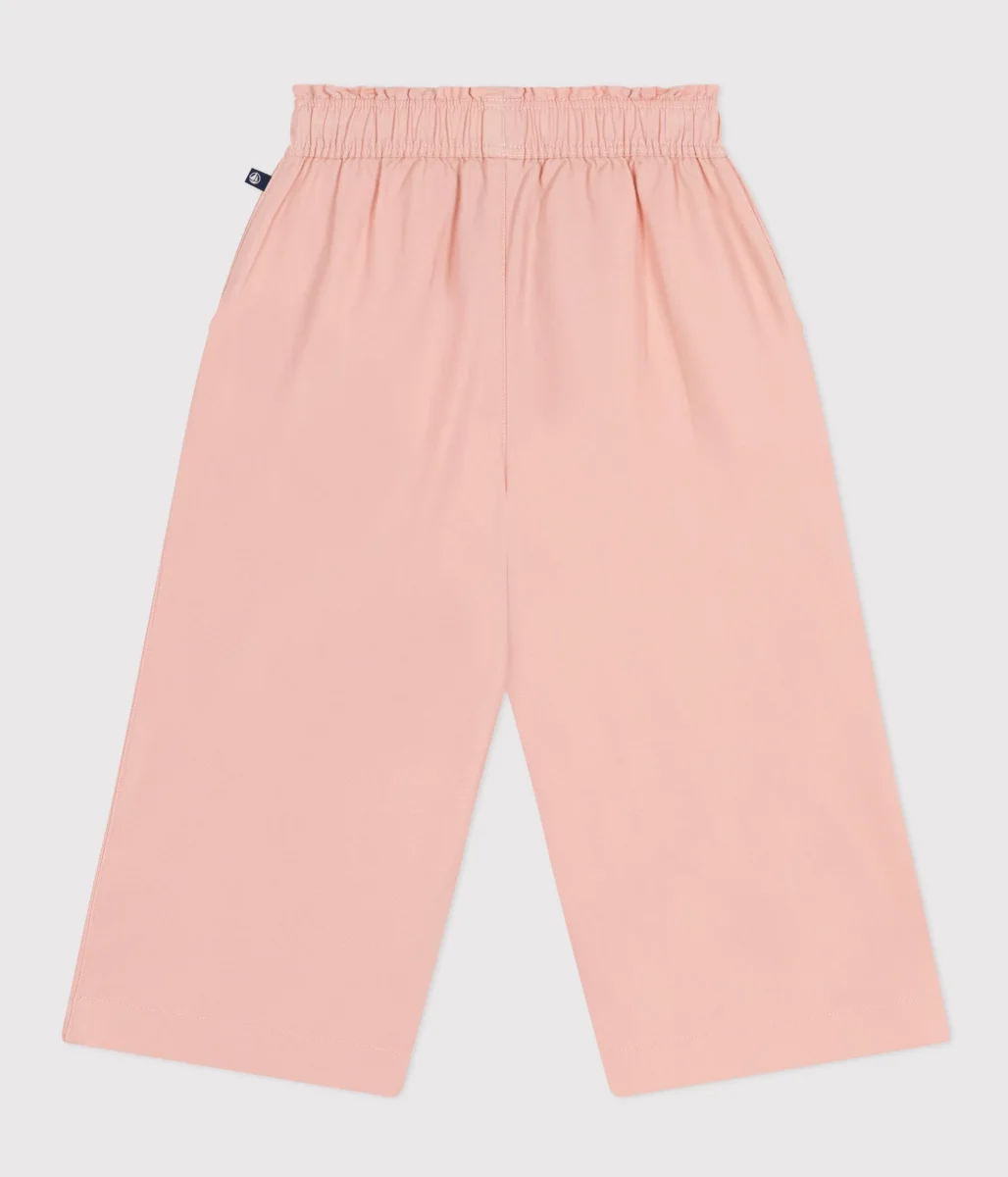 PANTALONI LARGHI IN TELA ROSA DI COTONE BAMBINA - immagine 4