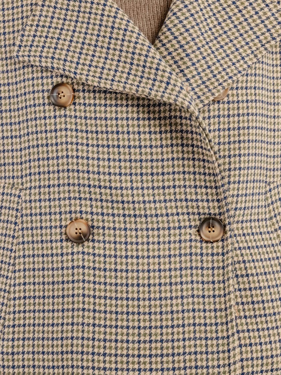 PEACOAT PIED DE POULE BEIGE - immagine 6