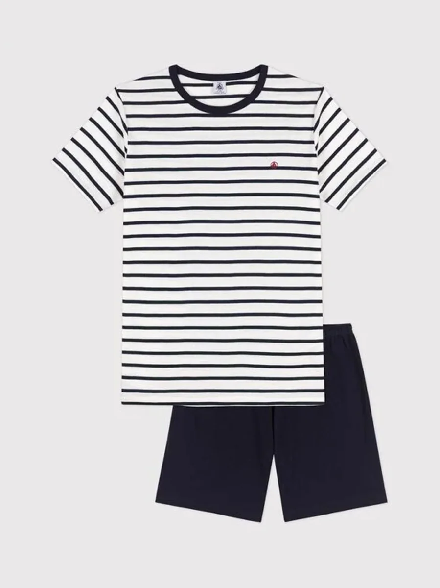 PIGIAMA CORTO A RIGHE MARINIÈRE UNISEX A COSTINE