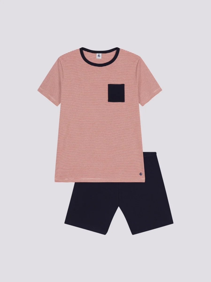 PIGIAMA ROSA SHORT IN COTONE JUNIOR