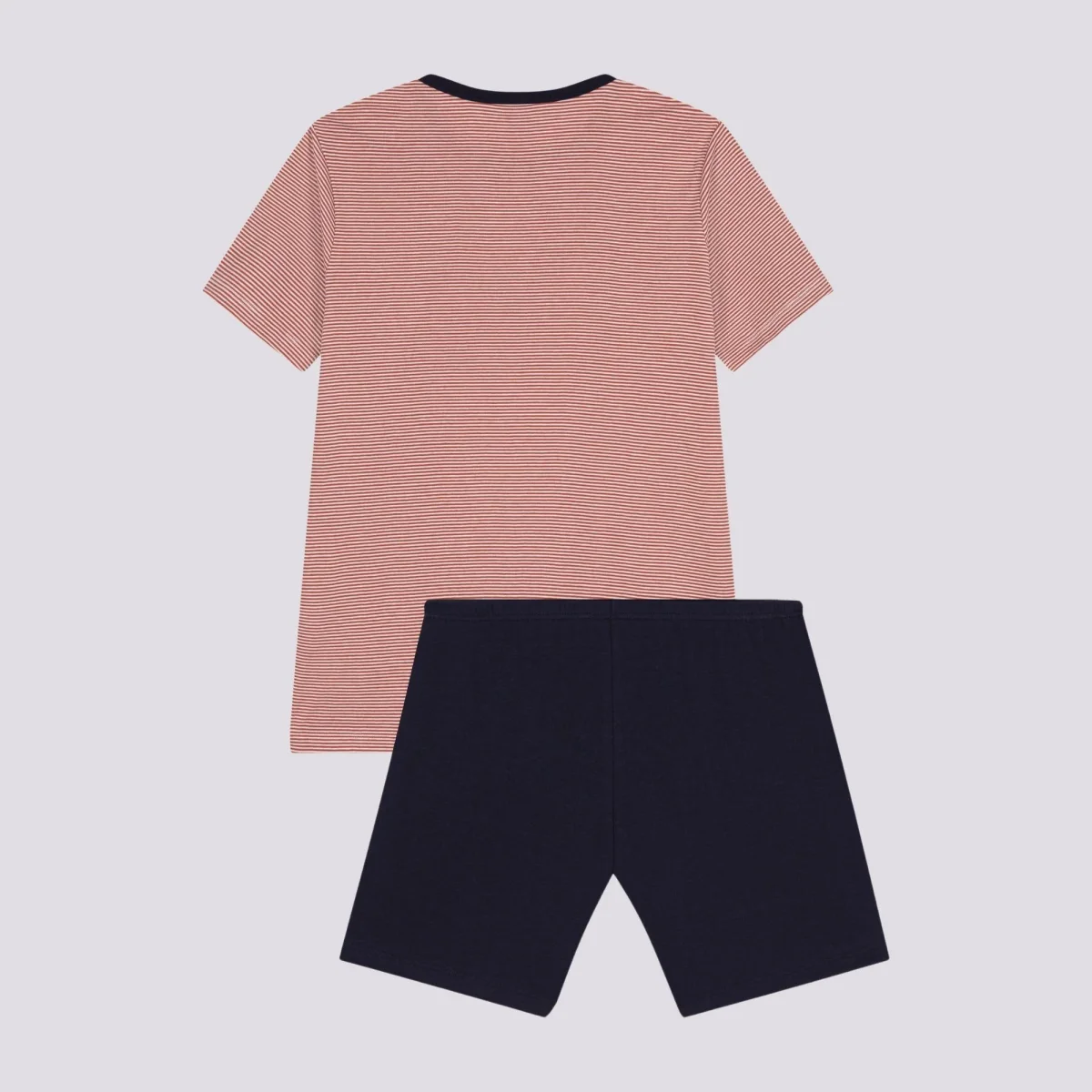 PIGIAMA ROSA SHORT IN COTONE JUNIOR - immagine 4