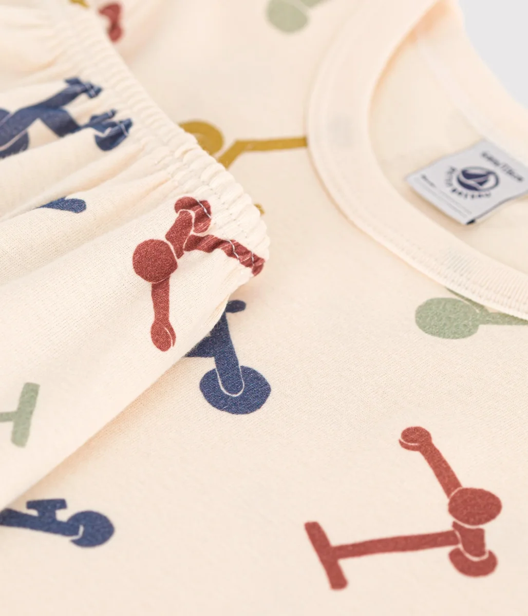 PIGIAMA SHORT FANTASIA MONOPATTINO IN COTONE - immagine 3