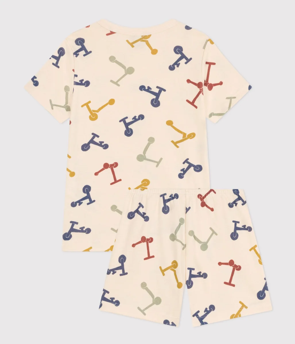 PIGIAMA SHORT FANTASIA MONOPATTINO IN COTONE - immagine 4