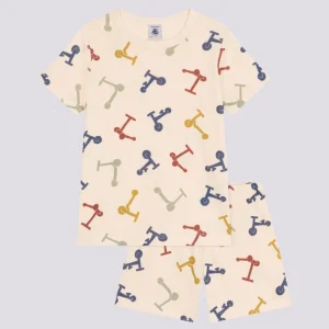 PIGIAMA SHORT FANTASIA MONOPATTINO IN COTONE