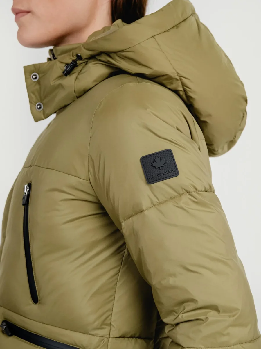 PIUMINO CORTO LA SARRE VERDE MILITARE - immagine 6