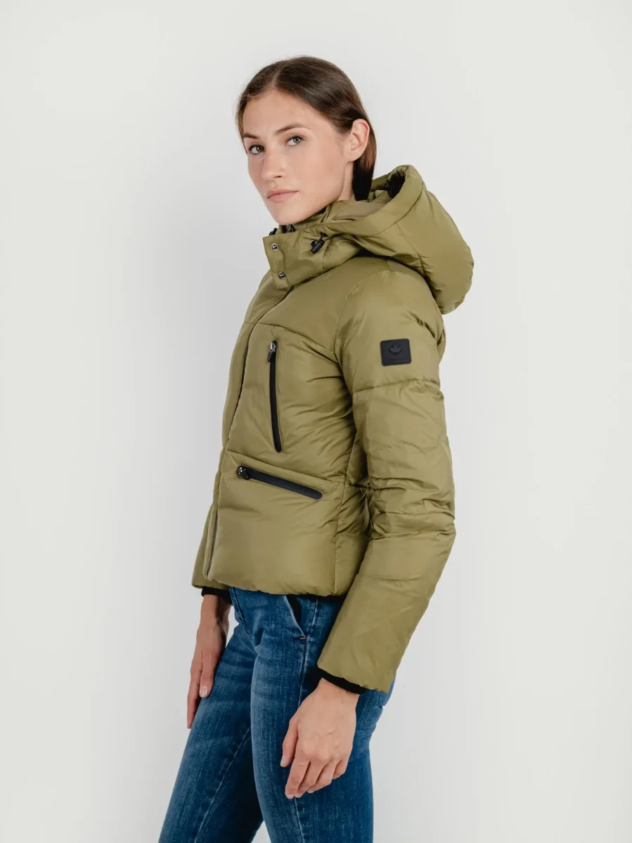 PIUMINO CORTO LA SARRE VERDE MILITARE - immagine 3