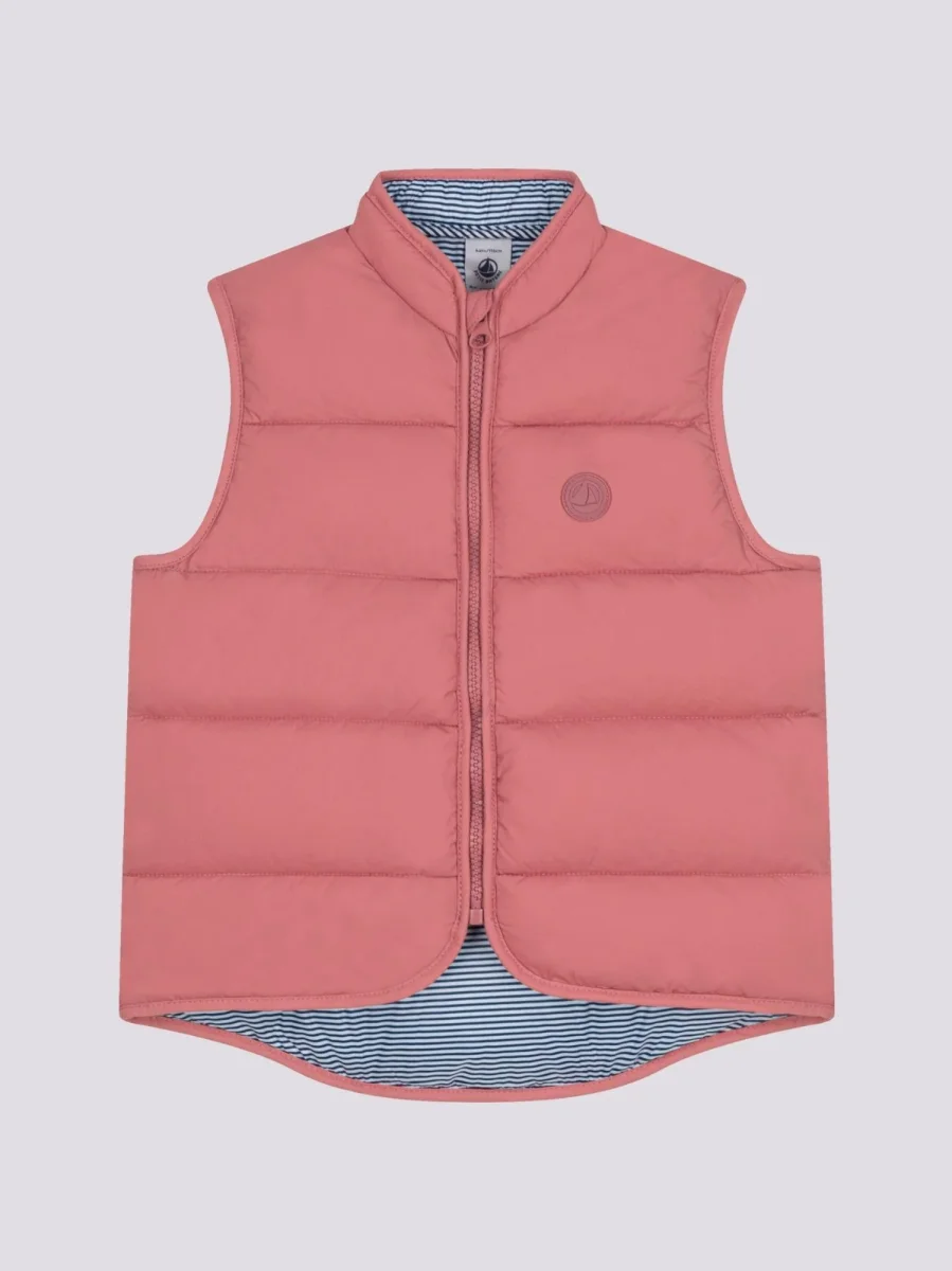 PIUMINO ROSA SENZA MANICHE BAMBINA