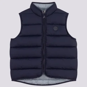 PIUMINO blu SENZA MANICHE BAMBINO