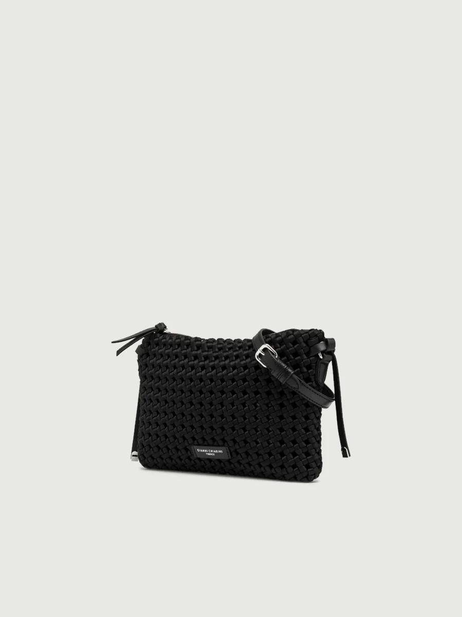 POCHETTE A MANO FIORE NERA - immagine 3