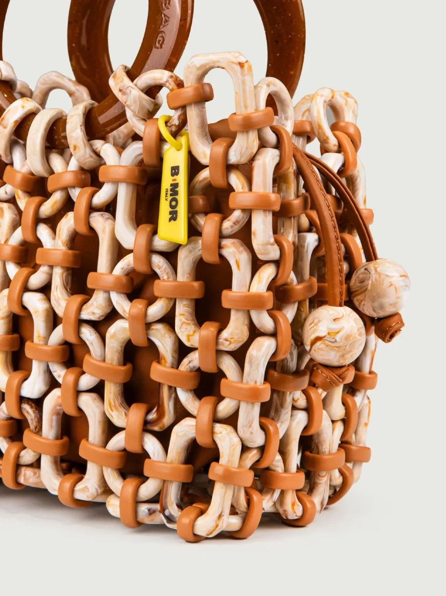 POCHETTE BON BON IN PELLE BISCOTTO - immagine 5