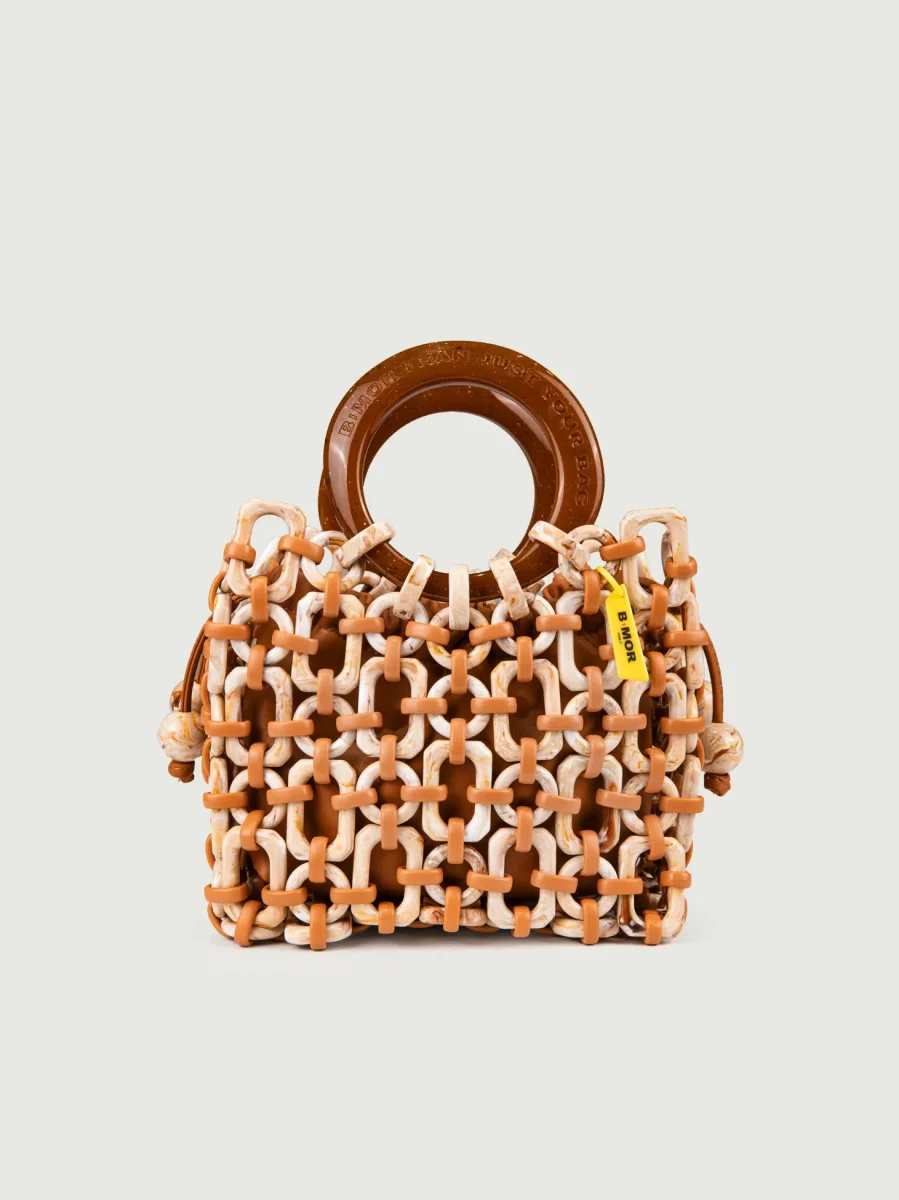 POCHETTE BON BON IN PELLE BISCOTTO - immagine 4