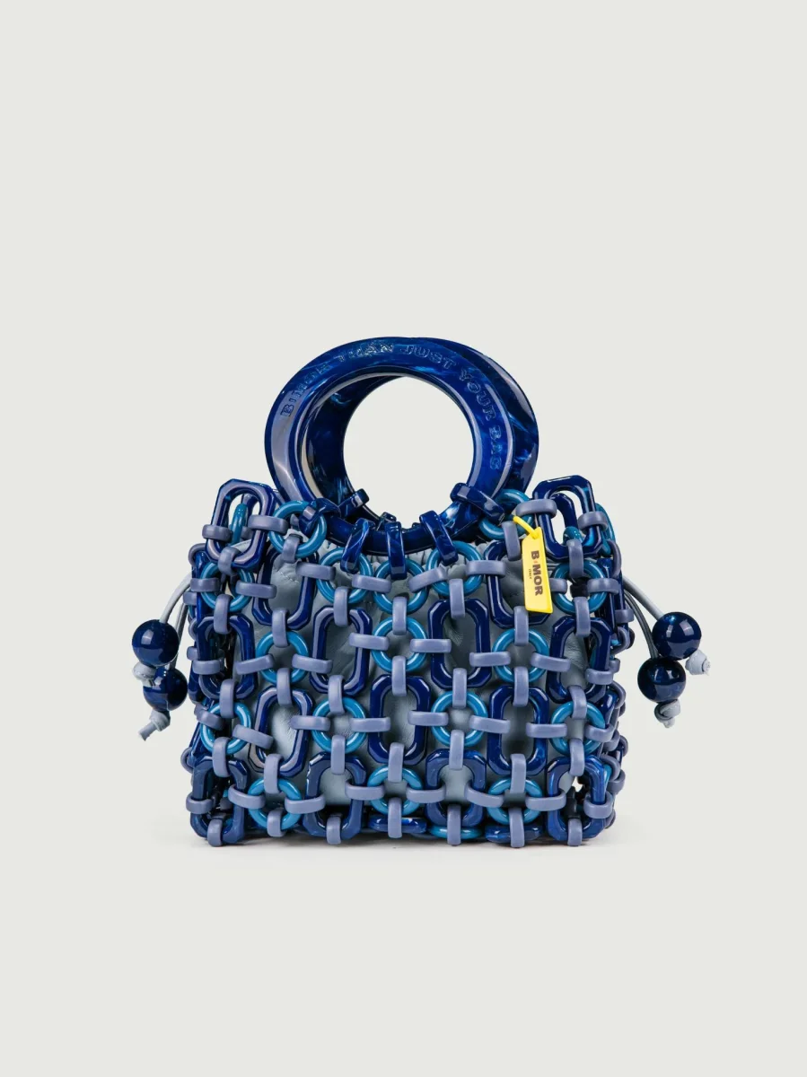 POCHETTE BON BON IN PELLE CARTA ZUCCHERO - immagine 4