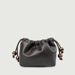 POCHETTE BON BON IN PELLE TESTA MORO