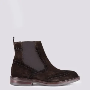 POLACCHINO CON CODA DI RONDINE IN CAMOSCIO MARRONE