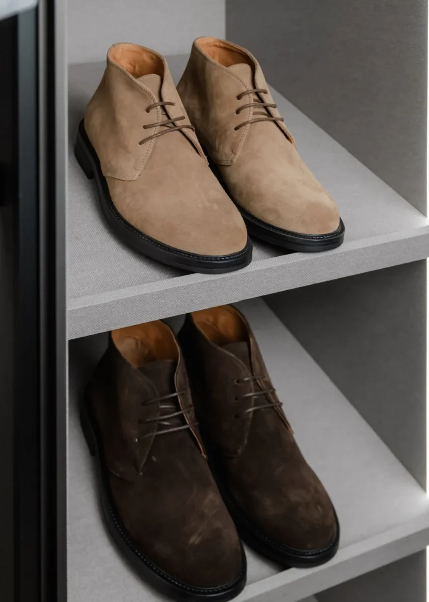 POLACCHINO IN PELLE SCAMOSCIATA TESTA MORO - immagine 7