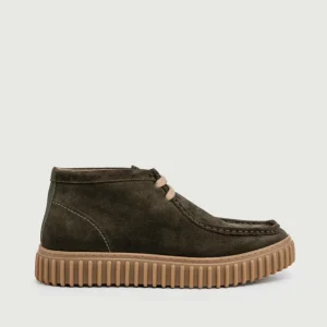 POLACCHINO SCAMOSCIATO KAKI CON CARRARMATO