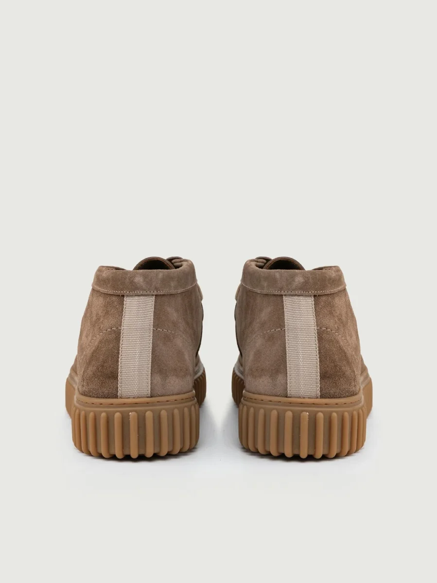 POLACCHINO SCAMOSCIATO TAUPE CON CARRARMATO - immagine 4