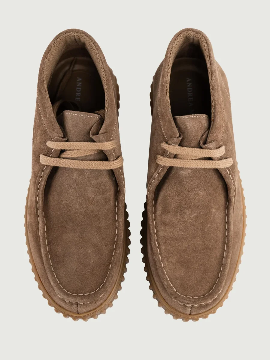 POLACCHINO SCAMOSCIATO TAUPE CON CARRARMATO - immagine 5