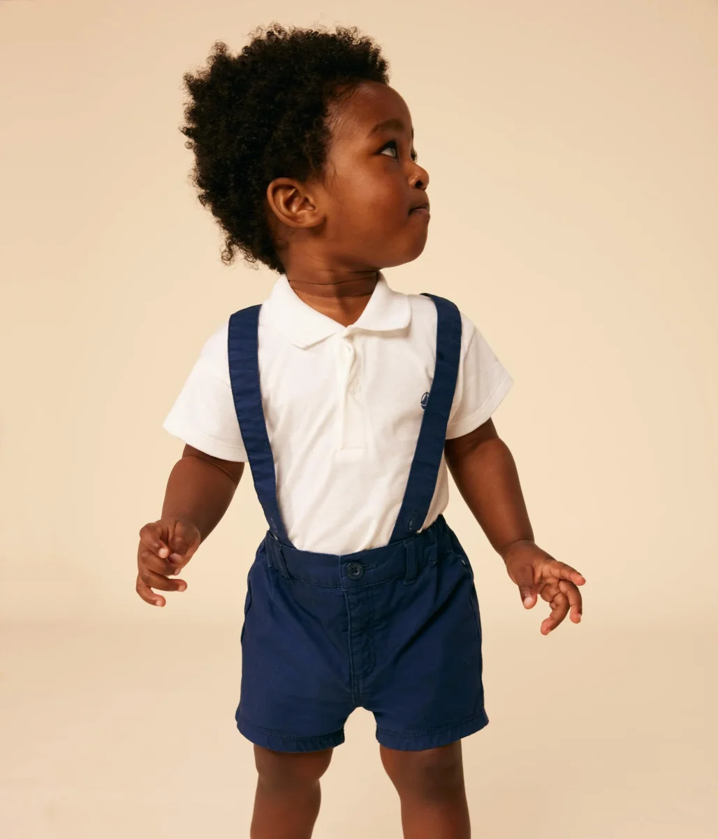 POLO BIANCA BEBÈ IN COTONE A MANICA CORTA - immagine 4