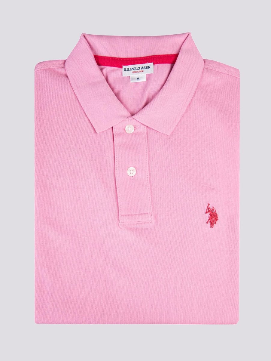 POLO IN COTONE PIQUET ROSA