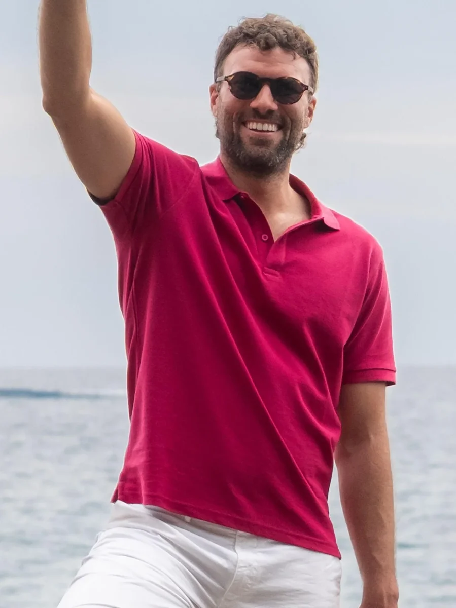 POLO IN COTONE PIQUET ROSSA - immagine 6