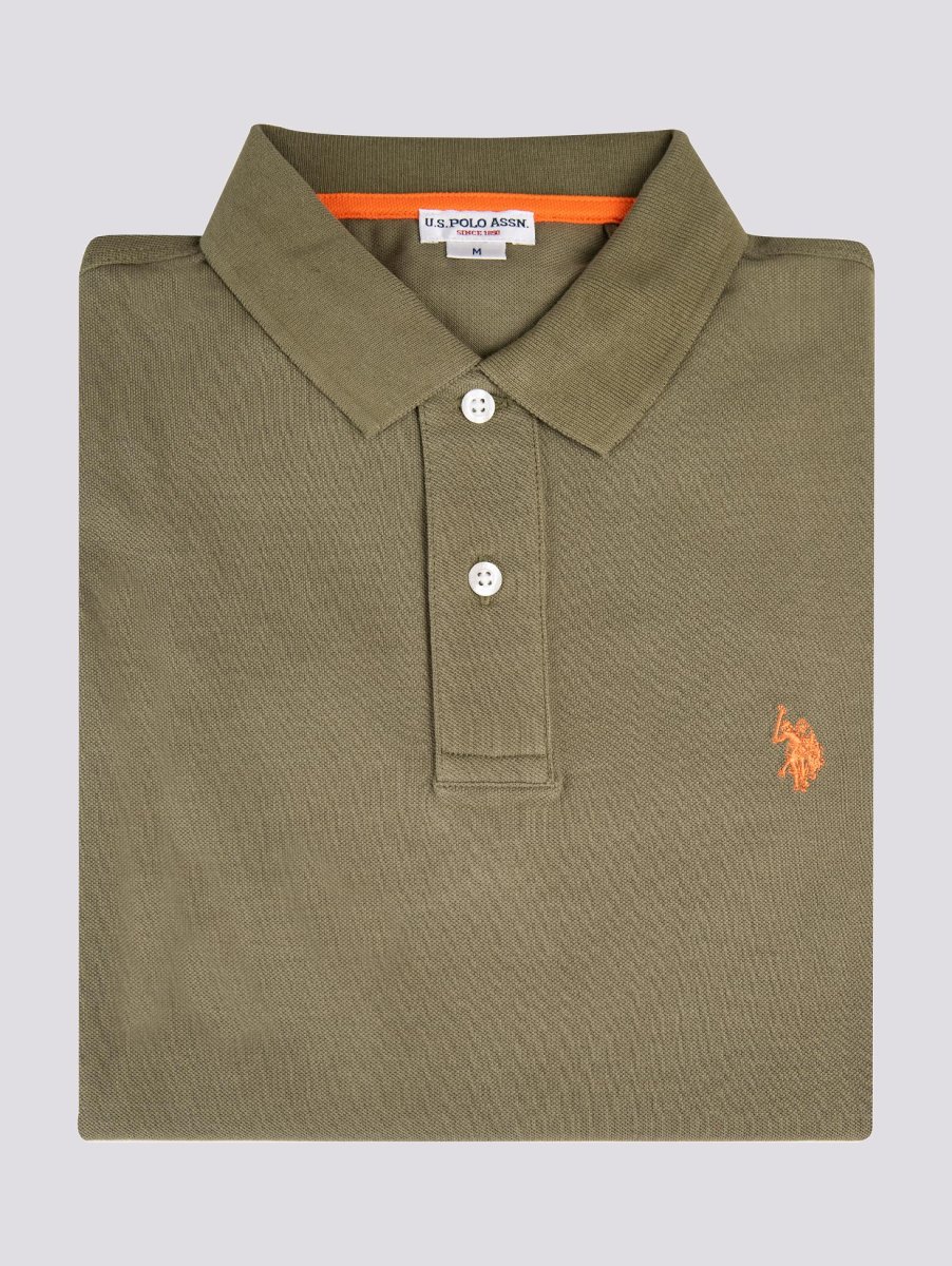 POLO IN COTONE PIQUET verde salvia