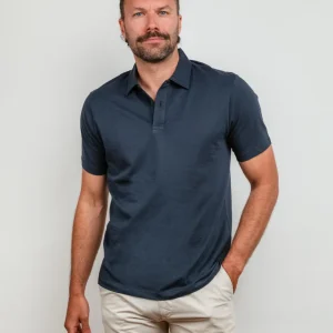 POLO IN JERSEY BLU NAVY