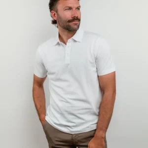 POLO PIQUET STRETCH BIANCA