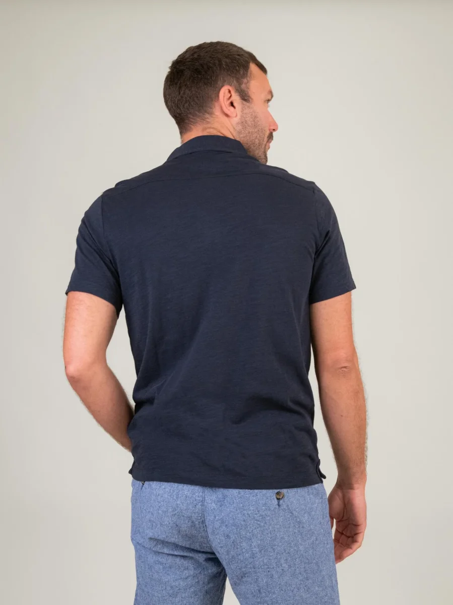 POLO in cotone BLU NAVY - immagine 4
