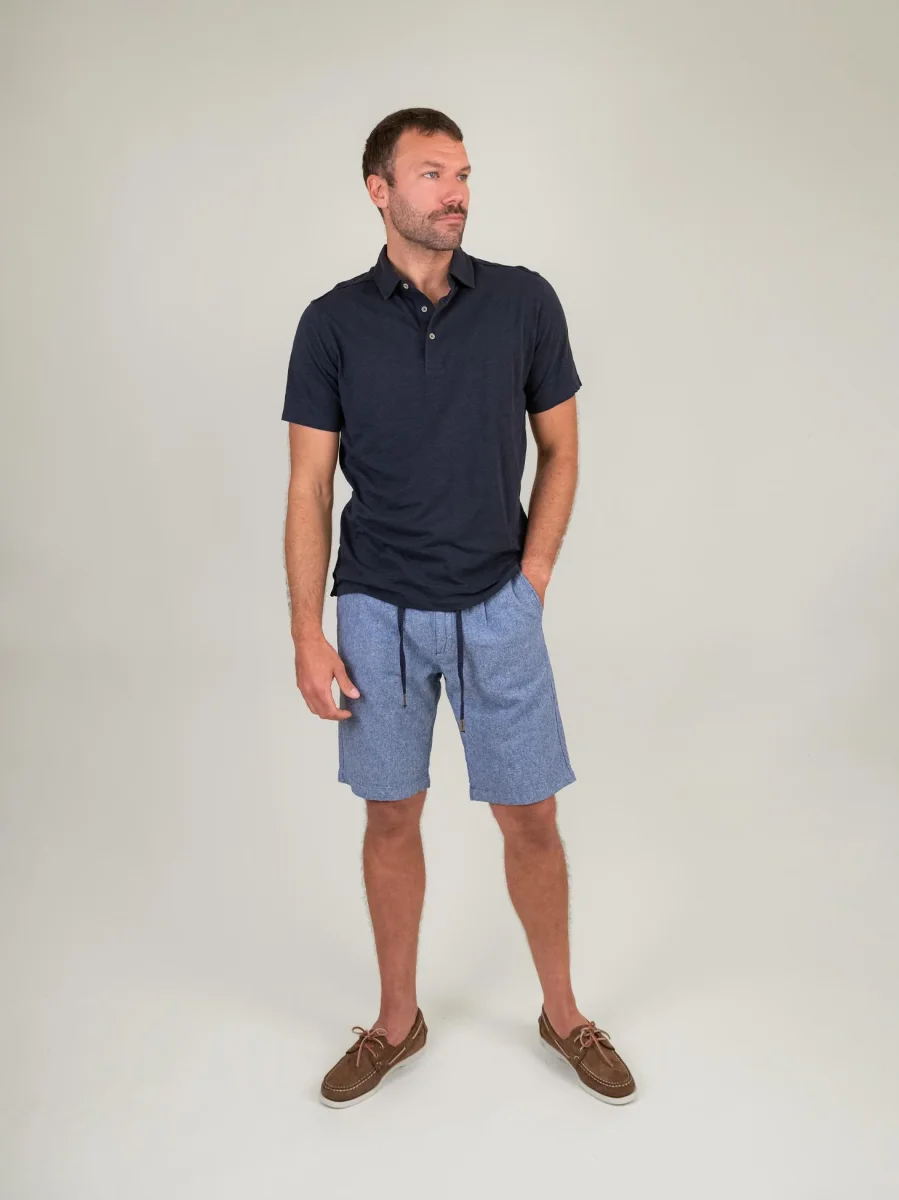 POLO in cotone BLU NAVY - immagine 5