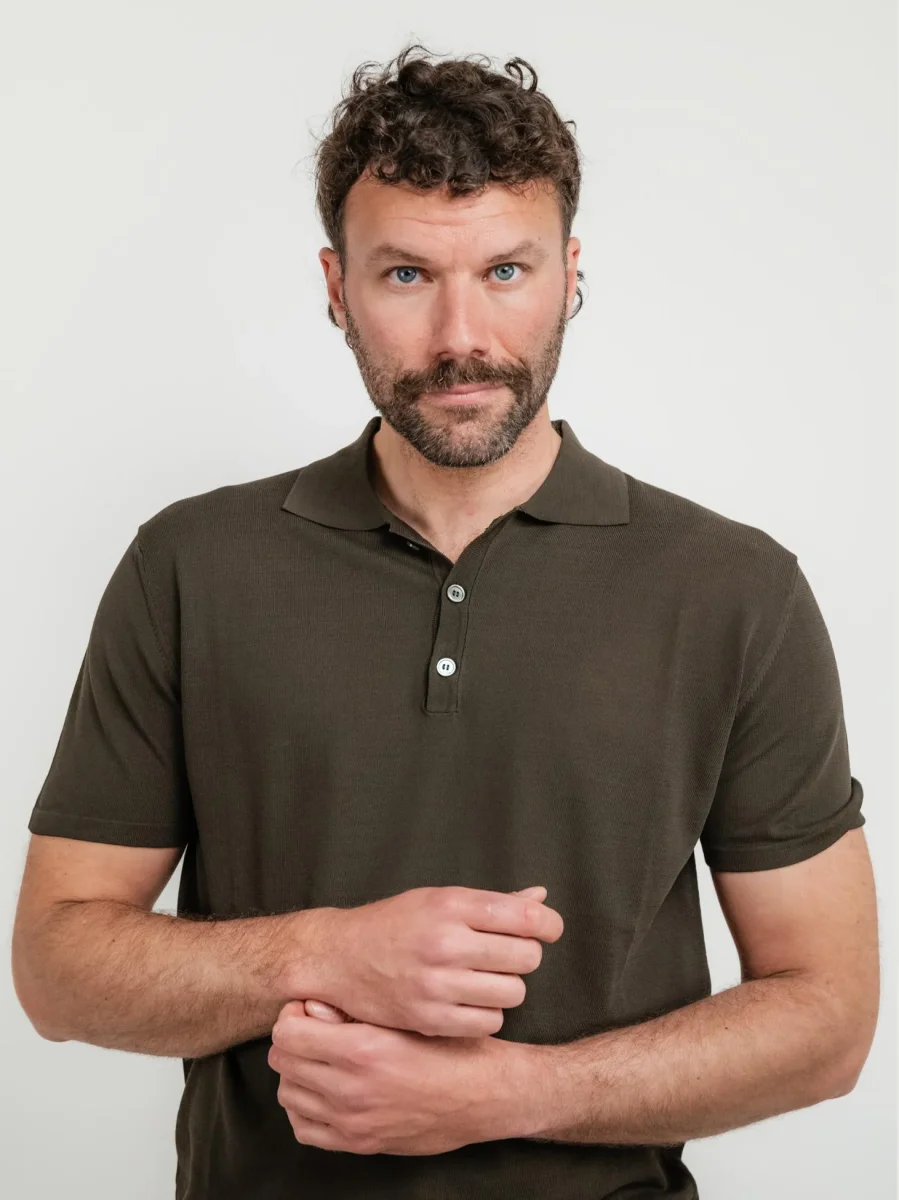 POLO in maglina di cotone TESTA MORO - immagine 5