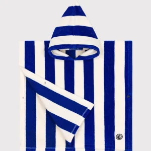 PONCHO DA BAGNO A RIGHE PER BAMBINI
